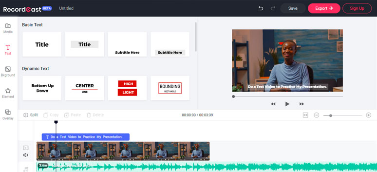 use  Liston’s built-in video editor to edit recorded test videos