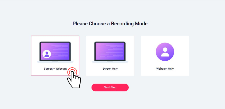 Choose a recording mode in Liston 