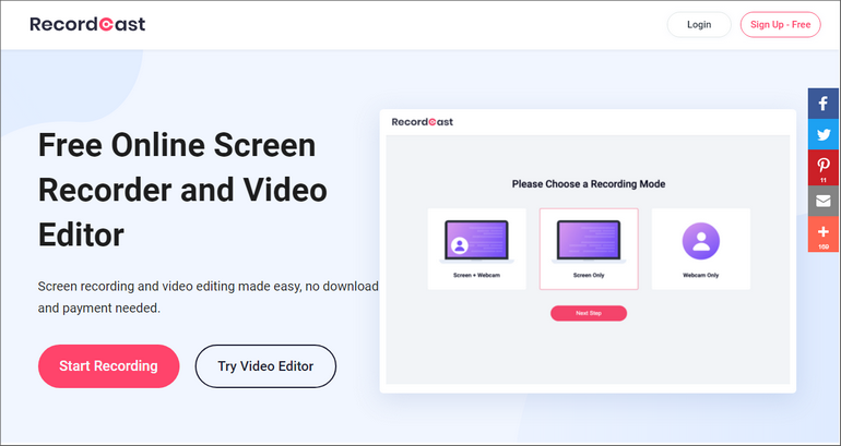 Free, Online, Watermark-Free Screen Recorder  - Liston