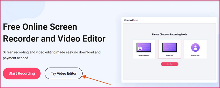 How to Edit Recorded Video on Mac - Step 1 